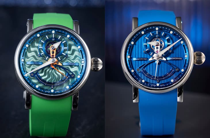 瑞宝表ReSec三针一线逆跳表新军登场 「绿色怪兽」与「蓝洞」再度呈现大胆抢眼配色美学