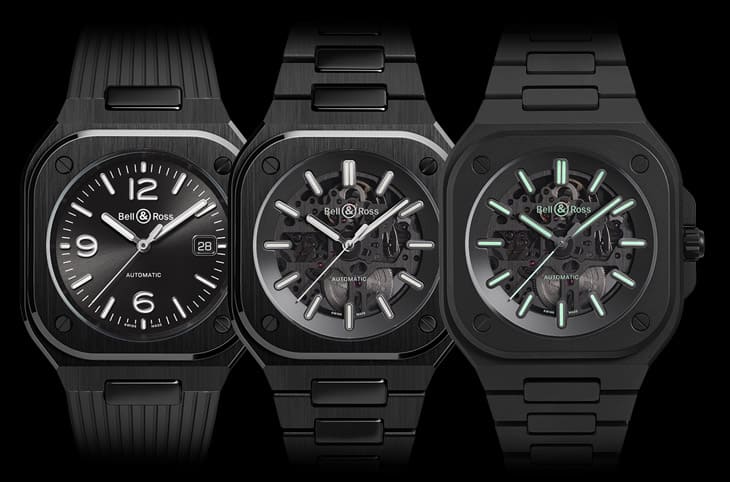 BELL & ROSS主推BR 05系列黑色陶瓷款式 鏤空面盤看得到機芯視覺更加分