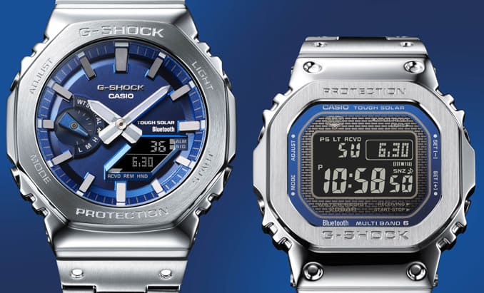 G-SHOCK全金属方壳5000系列与农家橡树崭新融入蓝面展现清新活力