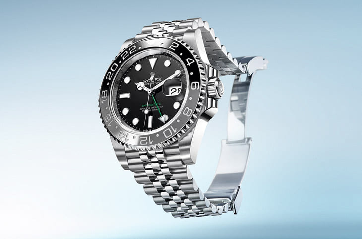 劳力士GMT-Master II钢壳绿针回归 这次Cerachrom陶瓷表圈改成黑灰双色