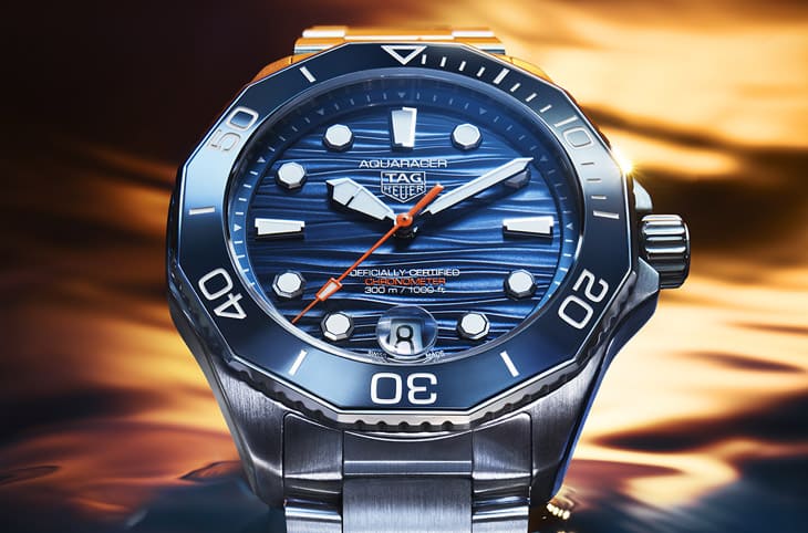 泰格豪雅Aquaracer 300米潜水表再改款 日期款和两地时间款最新变化、规格、价格一次看
