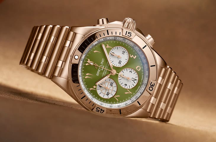 百年灵帮NBA公鹿队巨星「字母哥」打造独一无二个人专属Chronomat计时码表