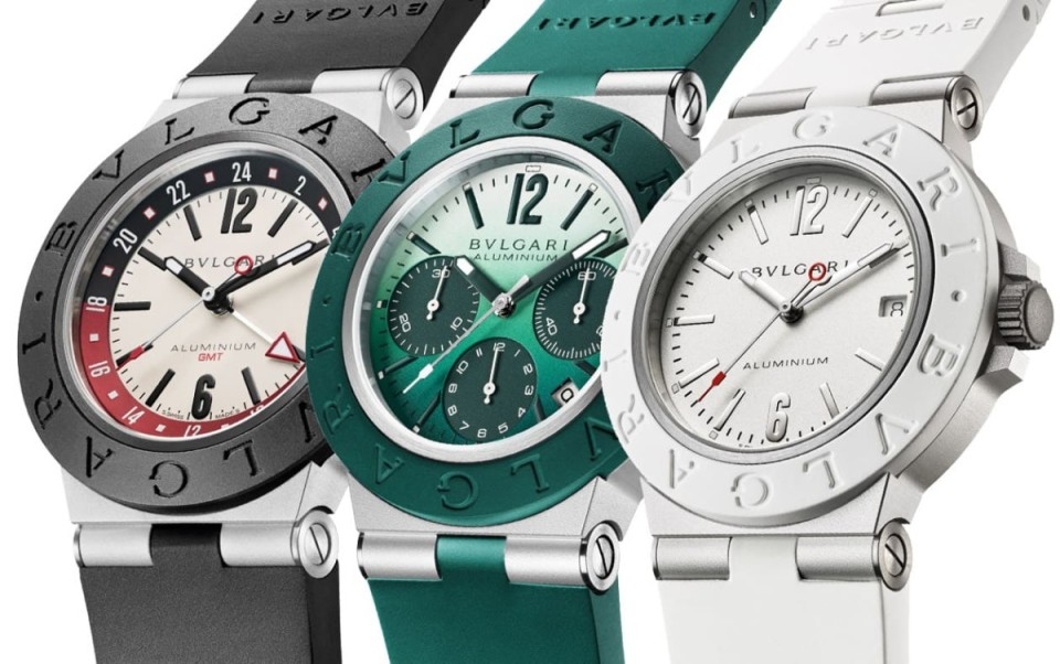 寶格麗鋁材質運動錶Aluminium三款新作連發 配色各有話題