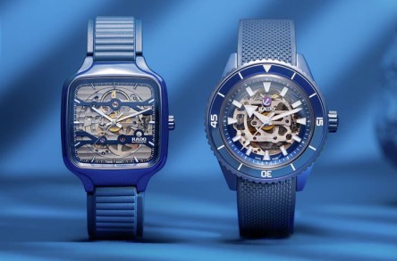 雷達表迎接夏天連推新款真我方形和庫克船長藍色陶瓷三針錶