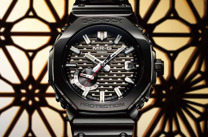 G-SHOCK 2100農家橡樹系列晉升MR-G規格 面盤導入日式傳統「組子細工」增添可看性