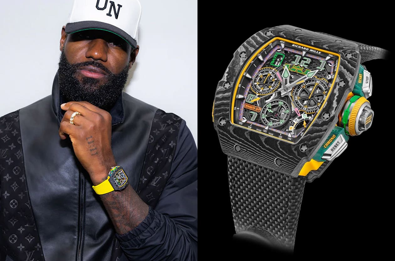 湖人紫金魂注入機械工藝 LeBron James與RICHARD MILLE聯手打造夢幻聯名錶
