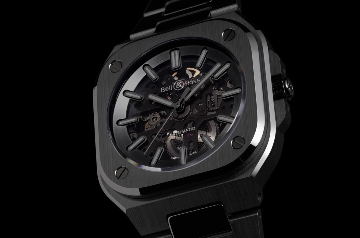 受隐形战机启发的都会时计 BELL & ROSS BR-05陶瓷表颠覆全黑视野