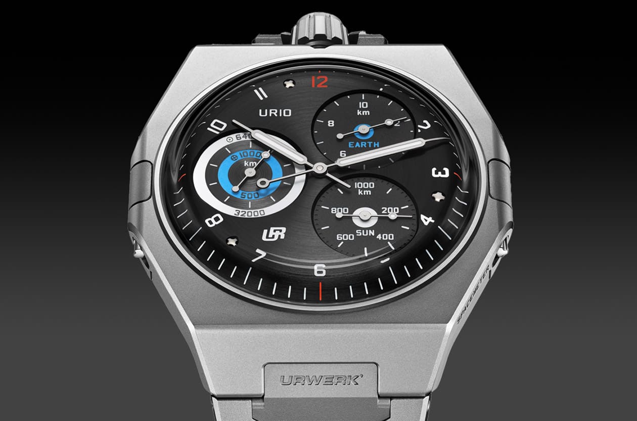 URWERK UR-10 Spacemeter顛覆傳統以公里為單位追蹤地球自轉公轉的距離