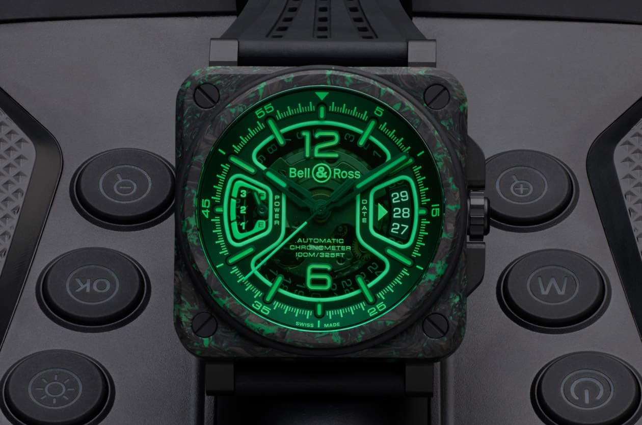 突破夜視極限 BELL & ROSS BR-X3 Night Vision的「綠色光學」高科技震撼