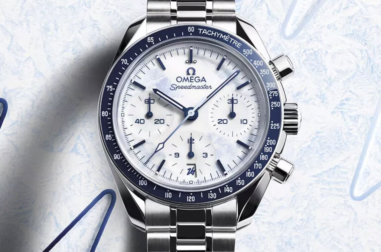 歐米茄超霸2026冬奧紀念錶 以藍白霜面捕捉米蘭科爾蒂納冬日榮耀