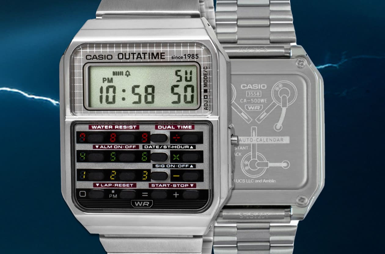CASIO計算機錶化身時光機 CA-500WEBF紀念《回到未來》40週年
