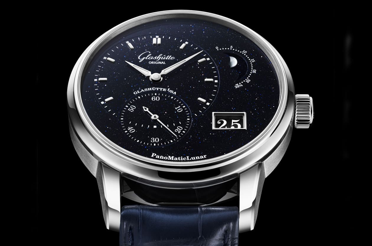 收藏家必看！格拉苏蒂原创「铂金砂金石月相表」，180年制表史凝结的德式浪漫