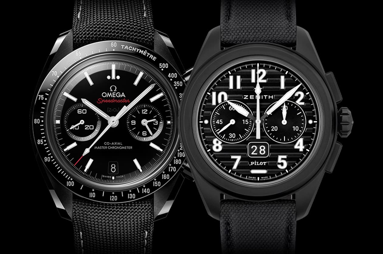 抗刮陶瓷黑錶兩強之戰 歐米茄超霸和真力時飛行員材質與實用功能解析