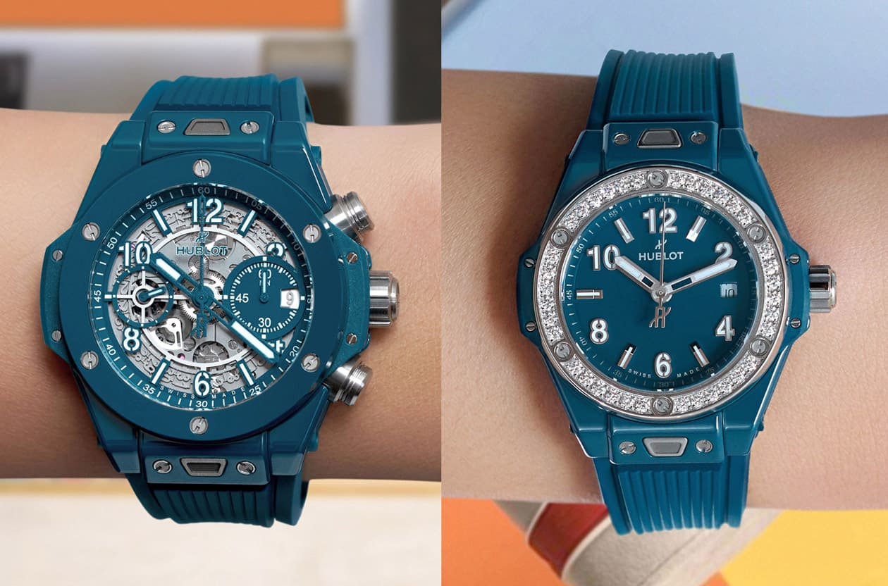 HUBLOT陶瓷色彩大師 Big Bang陶瓷錶穿上「石油藍」新裝的自信美學