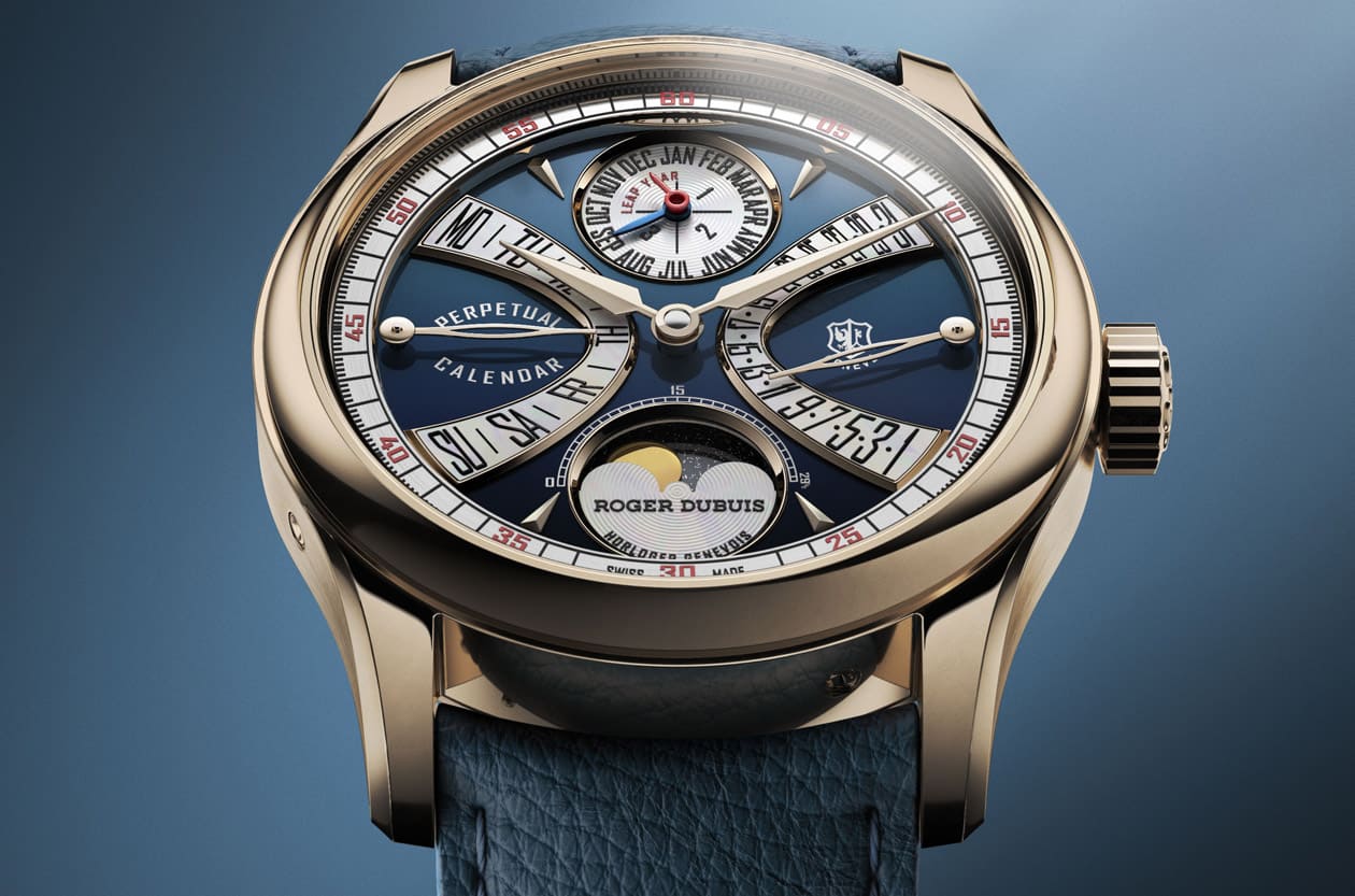 致敬罗杰杜彼先生 日内瓦印记双逆跳玫瑰金万年历优雅经典回归