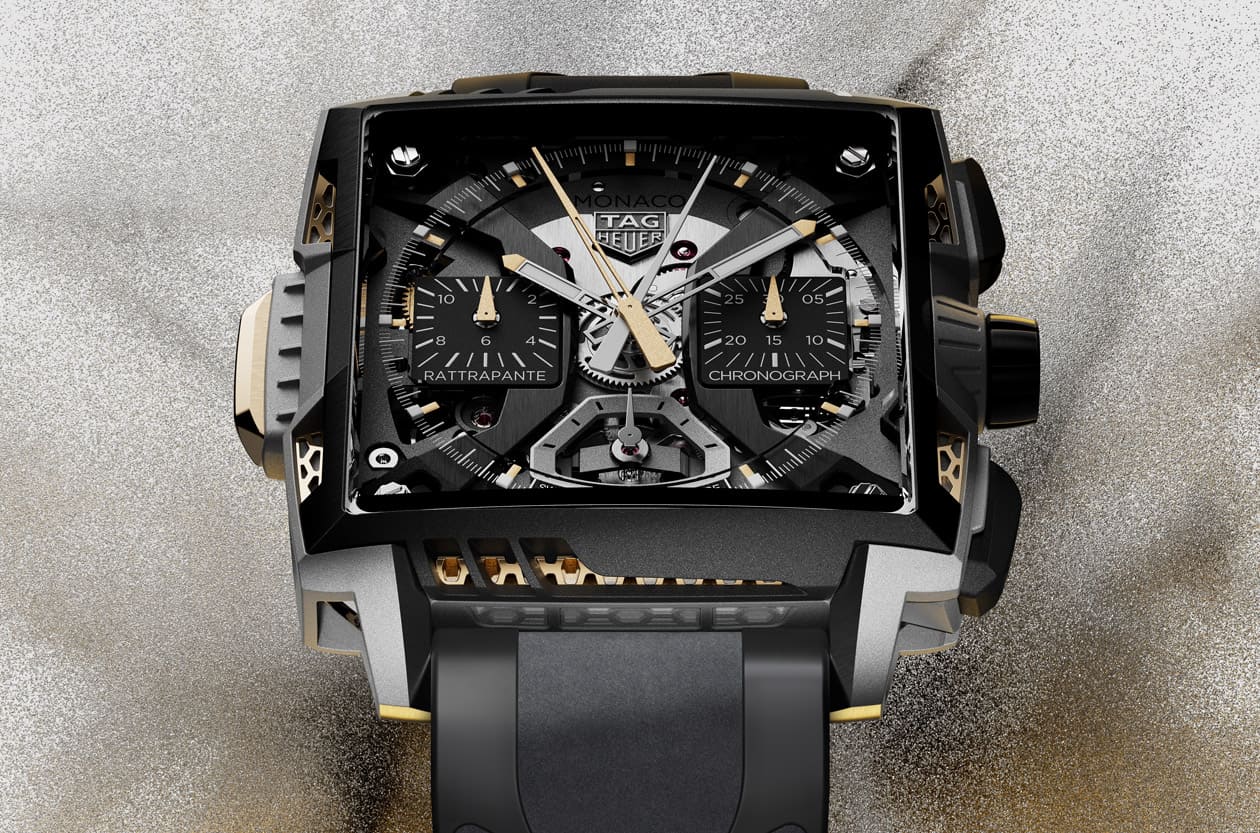 泰格豪雅Monaco Air 1钛金属镂空壳「像从风洞中诞生」 将超跑空气力学戴上手腕