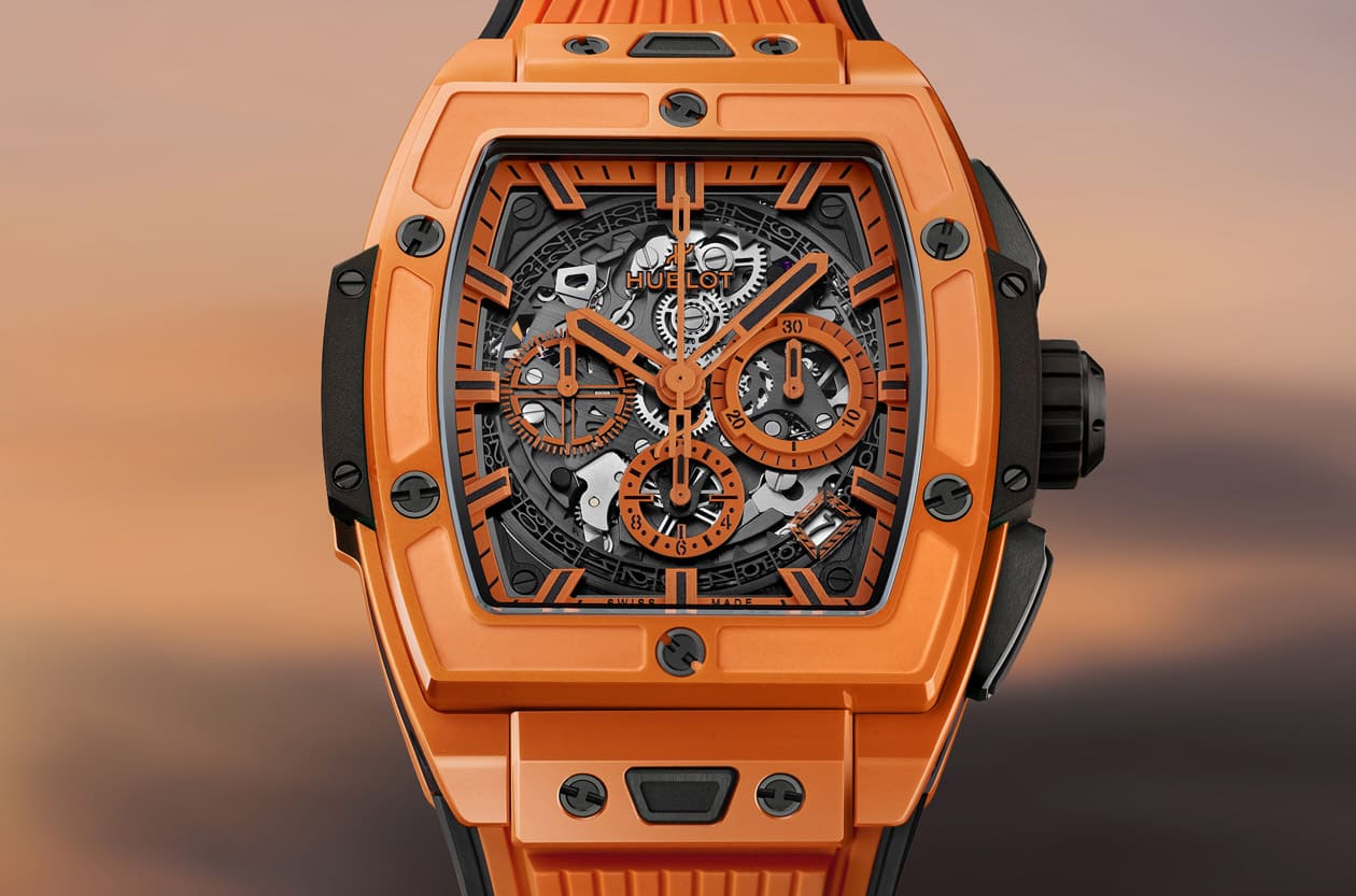 腕上「芬達橘」風暴！宇舶Spirit of Big Bang陶瓷計時碼錶，限量200只視覺炸裂之作