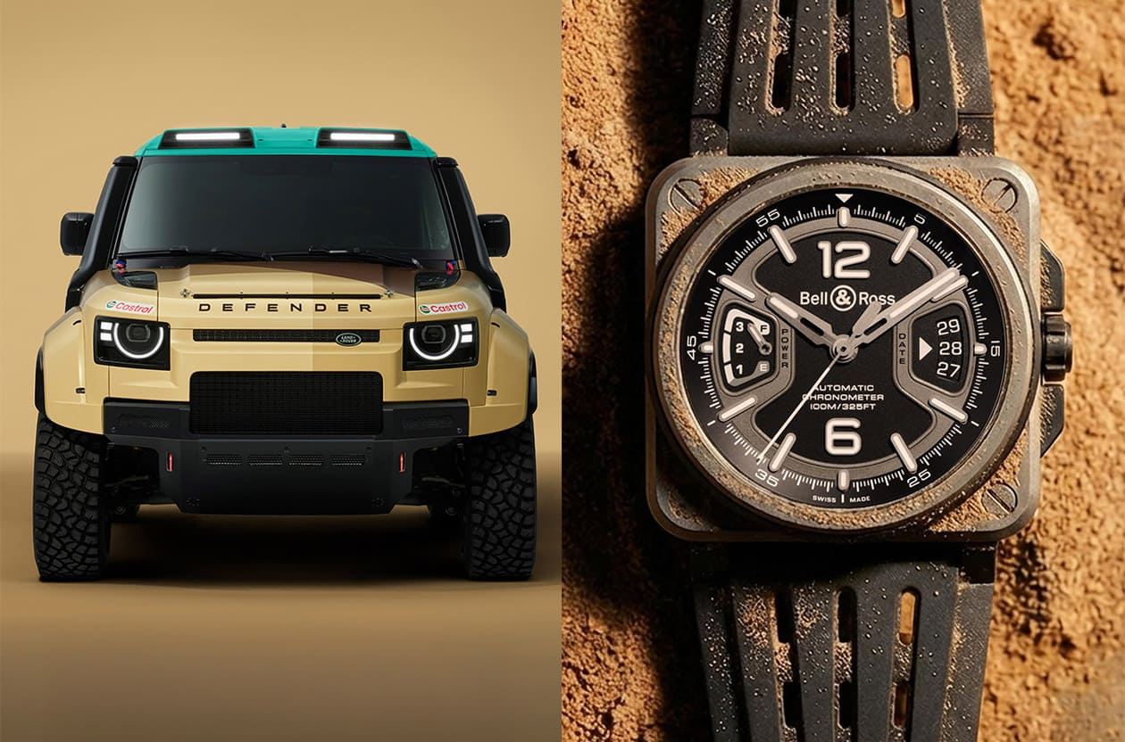 告別F1賽道！BELL & ROSS轉戰荒漠，聯手Defender車隊衝擊2026達卡拉力賽