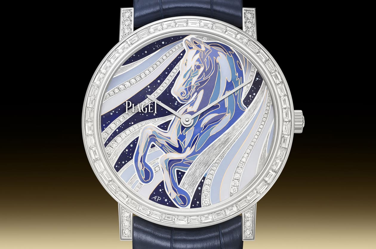 琺瑯教母Anita Porchet操刀 伯爵Altiplano馬年限定錶，掐絲工藝重現駿馬英姿