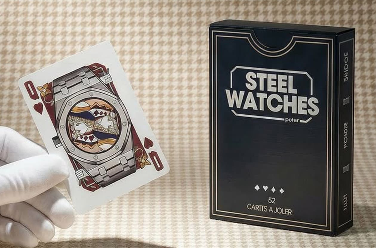 錶迷必收高質感周邊！海外爆紅的Éditions de la Tour限量鋼殼運動錶主題撲克牌