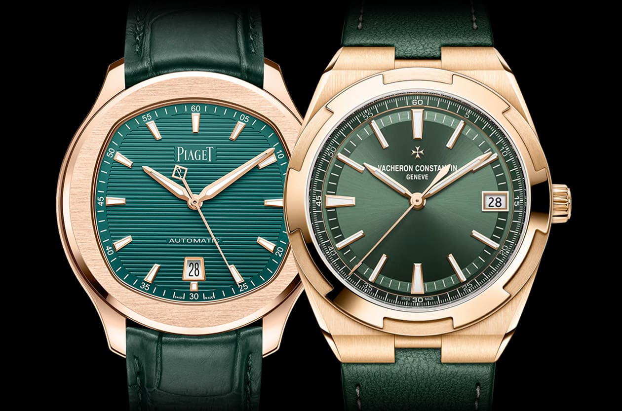 玫瑰金×綠面魅力誰更勝一籌？伯爵Polo Date與江詩丹頓Overseas高級運動錶色彩與設計對決