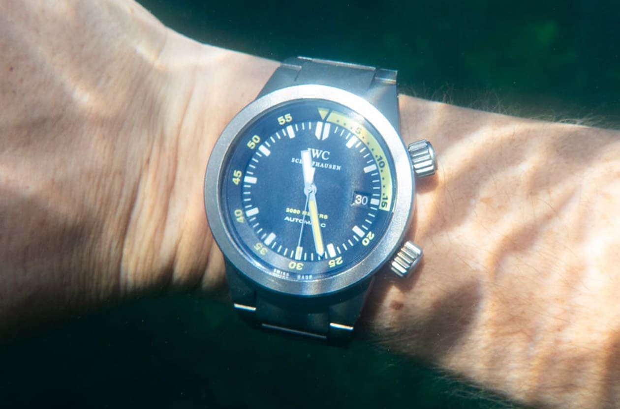 誰說老錶不能下海？戴上20年前的IWC鈦金屬Aquatimer 2000實戰自由潛水！