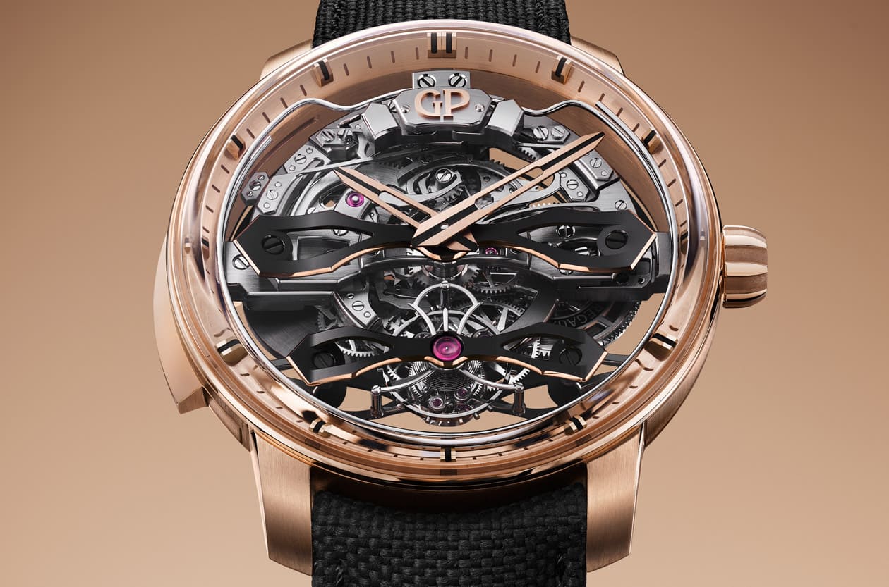 看得到机芯也听得到时间 GP芝柏表自制三问机芯来了，这只陀飞轮不只是炫技