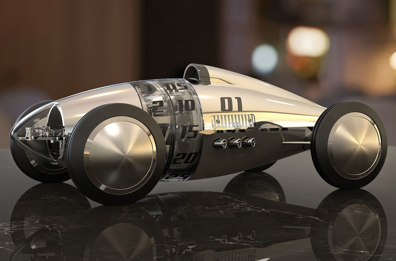 大人的顶级迴力车！L’Epée Belly Tank Racer赛车座钟，向后拉就能上链超疗癒