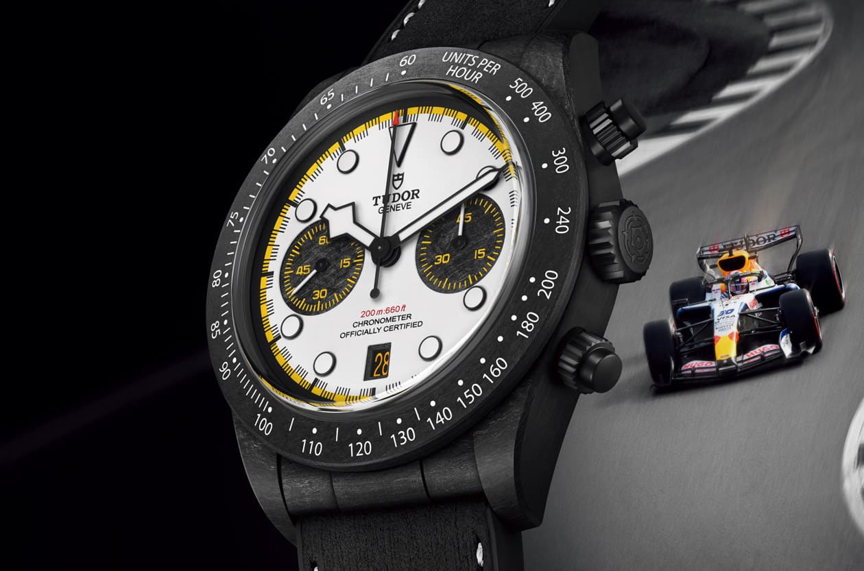 赛道基因满格 帝舵Black Bay Chrono Carbon 26，碳纤维与F1赛车的完美碰撞