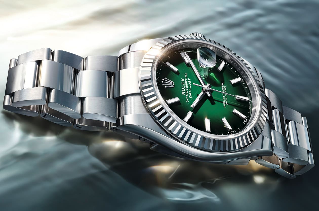 满满细节杀！劳力士2026 Datejust 41渐变绿漆面，3个让人一眼入坑的理由